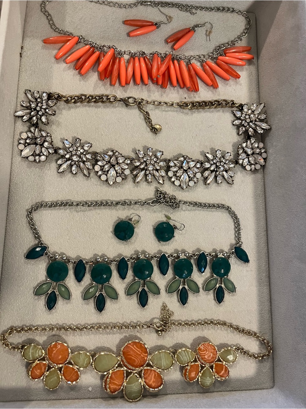 Mixed costume jewelry